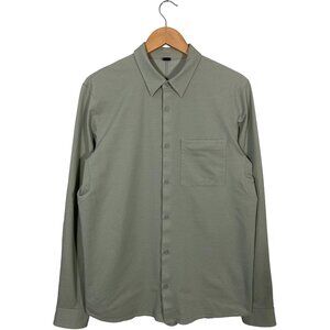 Lululemon Commission Long Sleeve Oxford Shirt Mint Green men's size Large